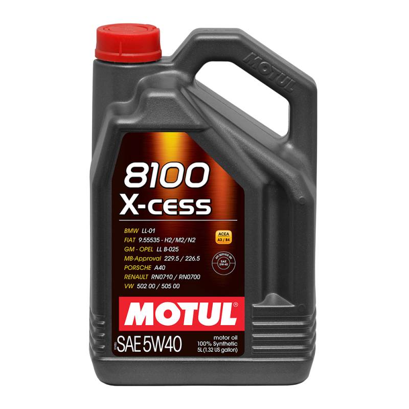 Motul X-Cess 5w40 Synthetic Motor Oil - 5 L Bottle