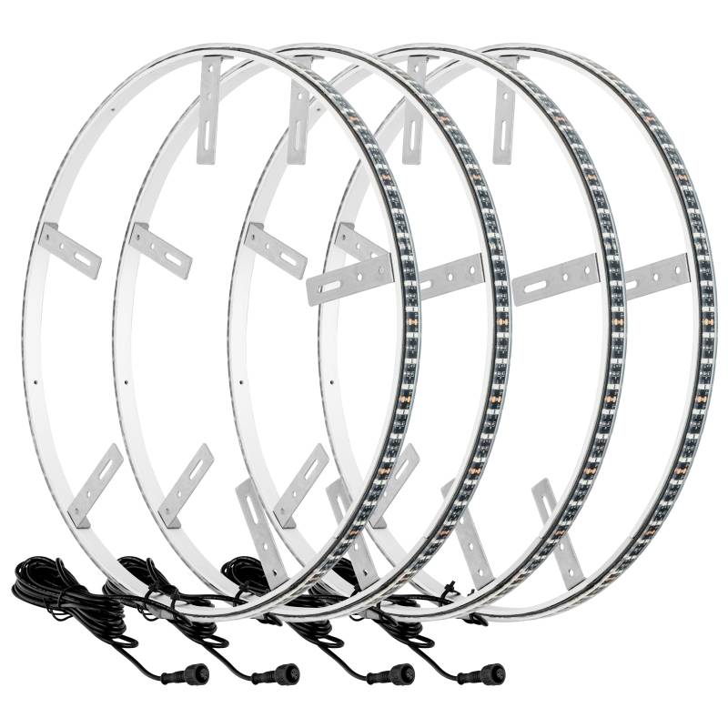 Oracle Lighting Double Row LED Lighted Wheel Ring Kit - 16.5 in Diameter - White