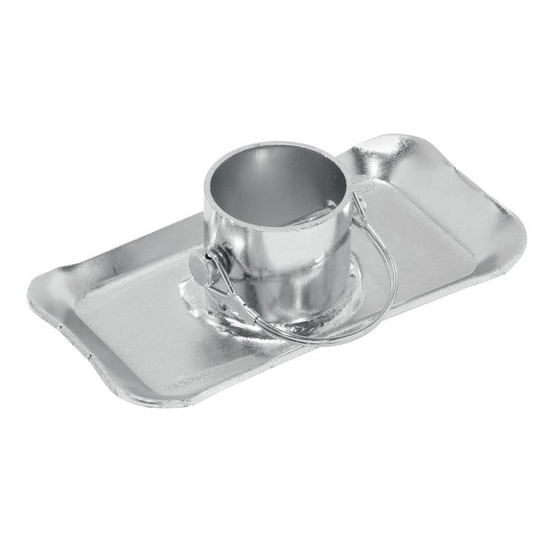 Bulldog Removable Trailer Jack Foot - 5000 lb Maximum - Zinc Oxide - 2 in Trailer Jack Tube