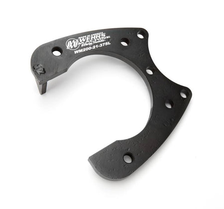 Wehrs Machine Rear Brake Caliper Bracket - Driver Side - Bolt-On - Black Oxide - GM Metric Calipers