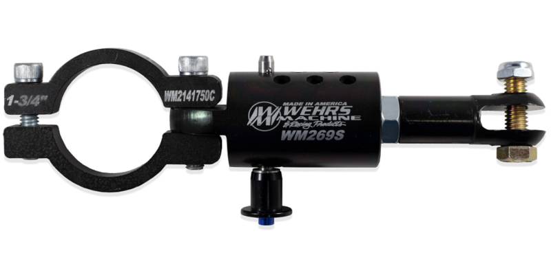 Wehrs Machine Quick Adjust Suspension Limiter Chain Mount - Clamp-On - Black - 1-3/4 in Bar