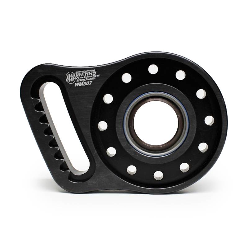 Wehrs Machine Pinion Mount Panhard Bar Bracket - Bolt-On - Adjustable - Black - Quick Change