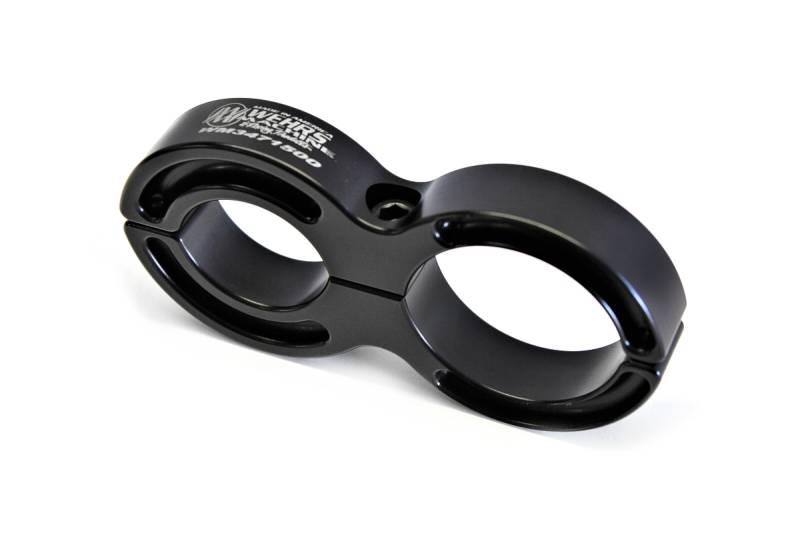 Wehrs Machine Fuel Filter Bracket - Clamp-On - 1-1/2 in OD Tubes - 2 in Diameter - Black
