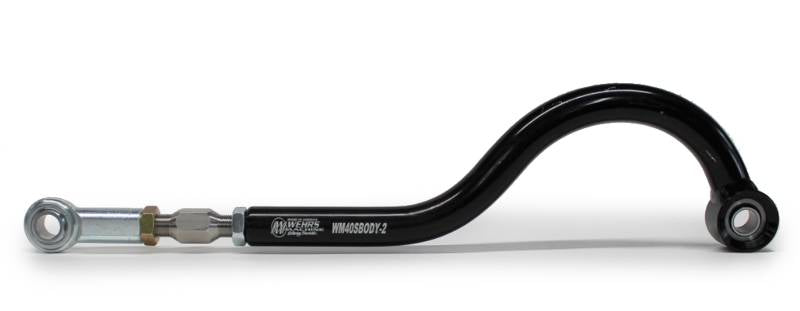 Wehrs Machine J-Bar - Adjustable - 21 to 23 in Long - 4 in Drop - Spherical Rod Ends - Black