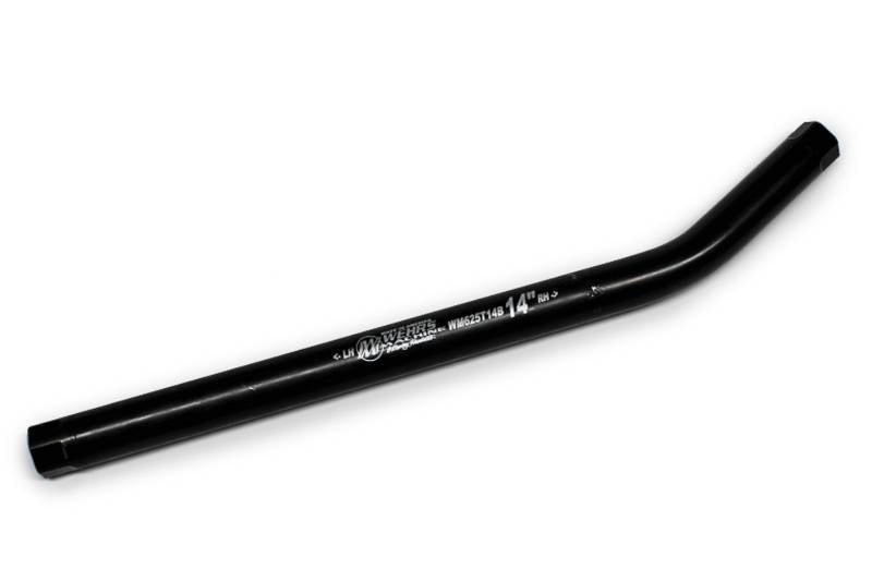 Wehrs Machine Bent Suspension Tube - 7/8 in OD - 14 in Long - 5/8-18 in Female Thread - Black Oxide