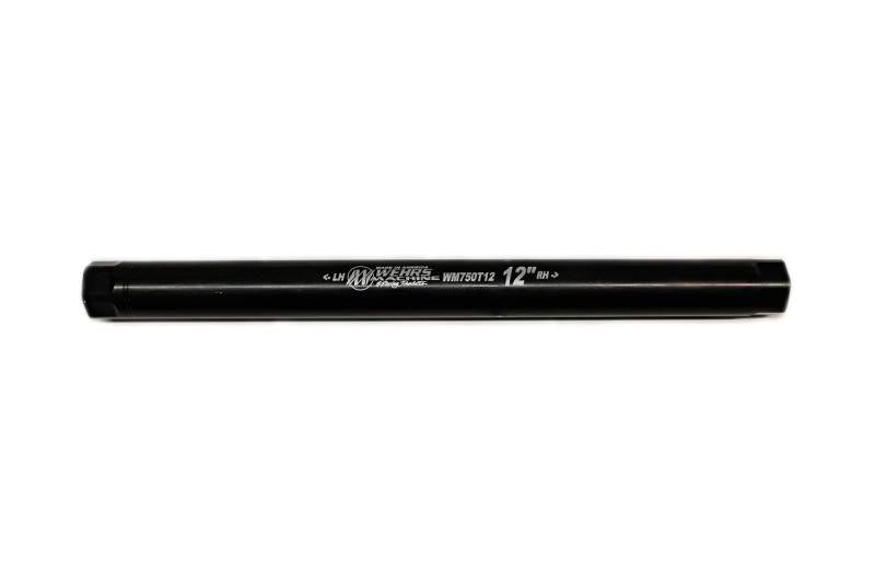 Wehrs Machine Aluminum Suspension Tube - 1 OD - 12 in Long - 3/4-16 in Female Thread - Black Oxide