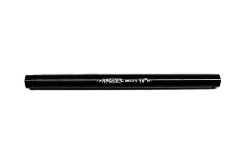 Wehrs Machine Aluminum Suspension Tube - 1 OD - 14 in Long - 3/4-16 in Female Thread - Black Oxide