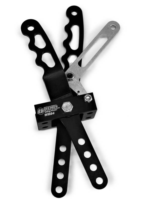 Wehrs Machine 2 Lever Locking Shifter Assembly - Floor Mount - Black