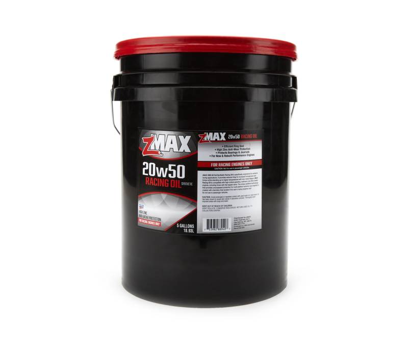 ZMAX Racing High Zinc 20W50 Synthetic Motor Oil - 5 gal Bucket