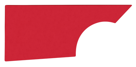 Five Star Five Star MD3 Dirt Late Model Quarter Panel - Red - Right