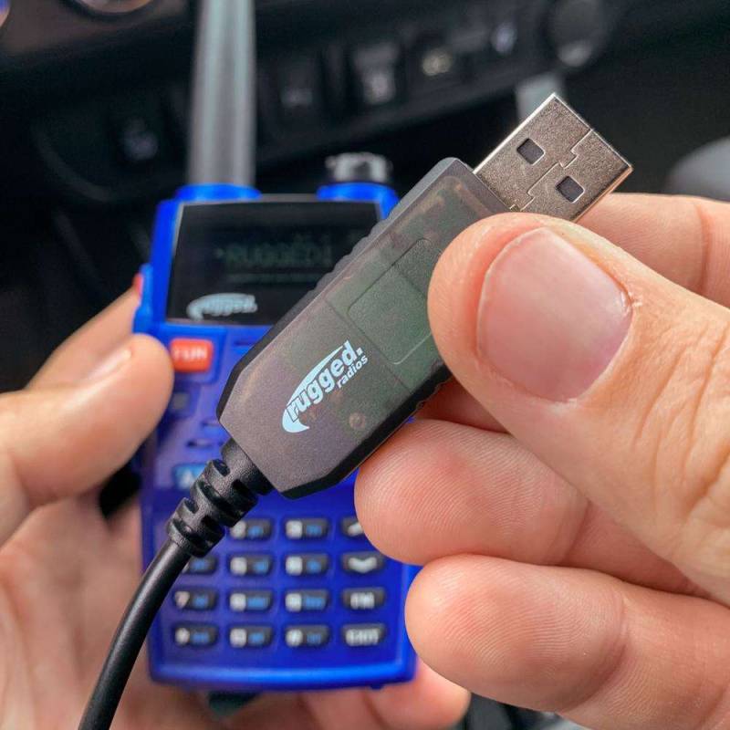 Rugged Radios "Go Further Bundle" for V3 & RH5R Handheld Radios - Long Range Antenna, XL Battery, & USB Charging Cable