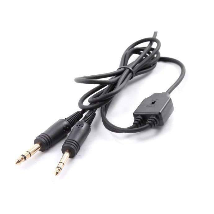 Rugged Radios Replacement Mono/Stereo Cable for RA900 General Aviation Pilot Headsets