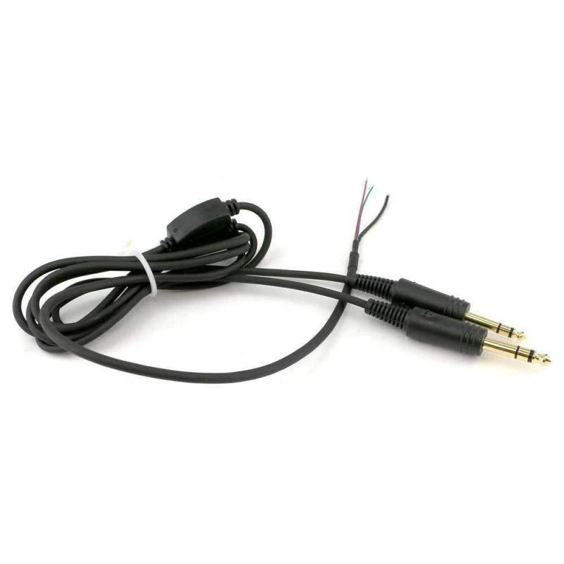 Rugged Radios Replacement Main Cable for RA200 General Aviation Pilot Headsets