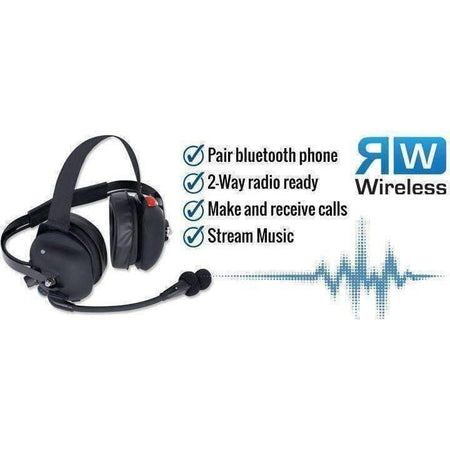 Rugged Radios Wireless Cell Phone Headset with 2-Way Radio Connectivity