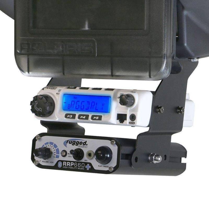 Rugged Radios Polaris XP1 Below Dash Mount for RM60 / RDM-DB / M1 / GMR45 Radio & Intercom