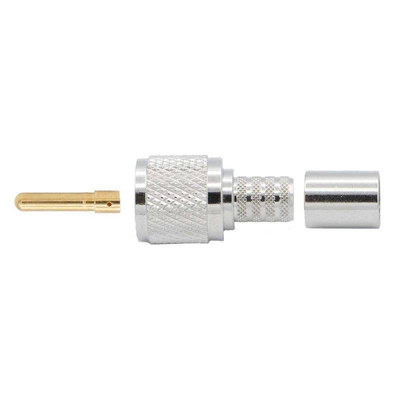 Rugged Radios Crimp-on Male PL-259 UHF Connector for Rugged Radios LMR400-UF Cable