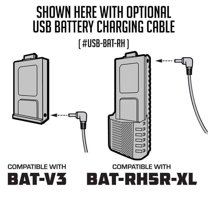 Rugged Radios V3 Replacement Battery with 12v Charge Port