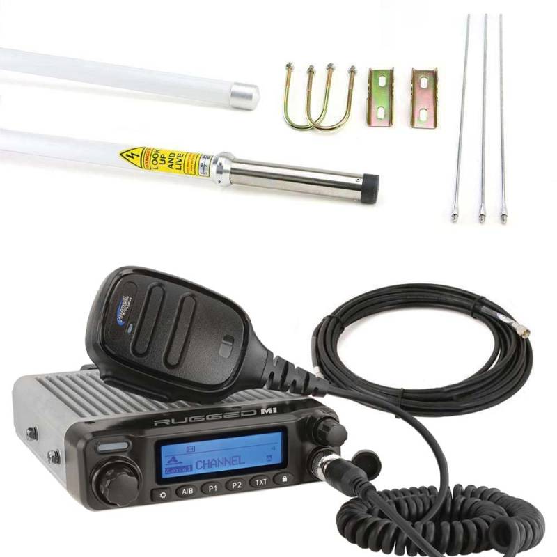 Rugged Radios Digital Mobile Radio with Fiberglass Antenna Base Kit