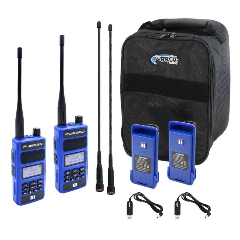 Rugged Radios Ready Pack With R1 Handheld  - Digital and Analog Business Band