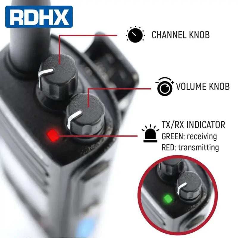 Rugged Radios RDH-X Waterproof Business Band Handheld - Digital and Analog