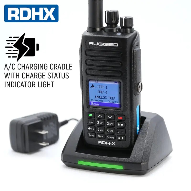 Rugged Radios RDH-X Waterproof Business Band Handheld - Digital and Analog