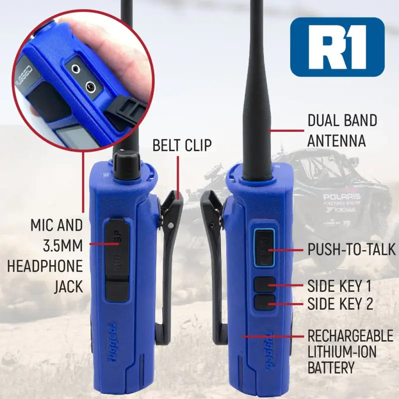 Rugged Radios 2 Pack Rugged Radios R1 Business Band Handheld - Digital and Analog