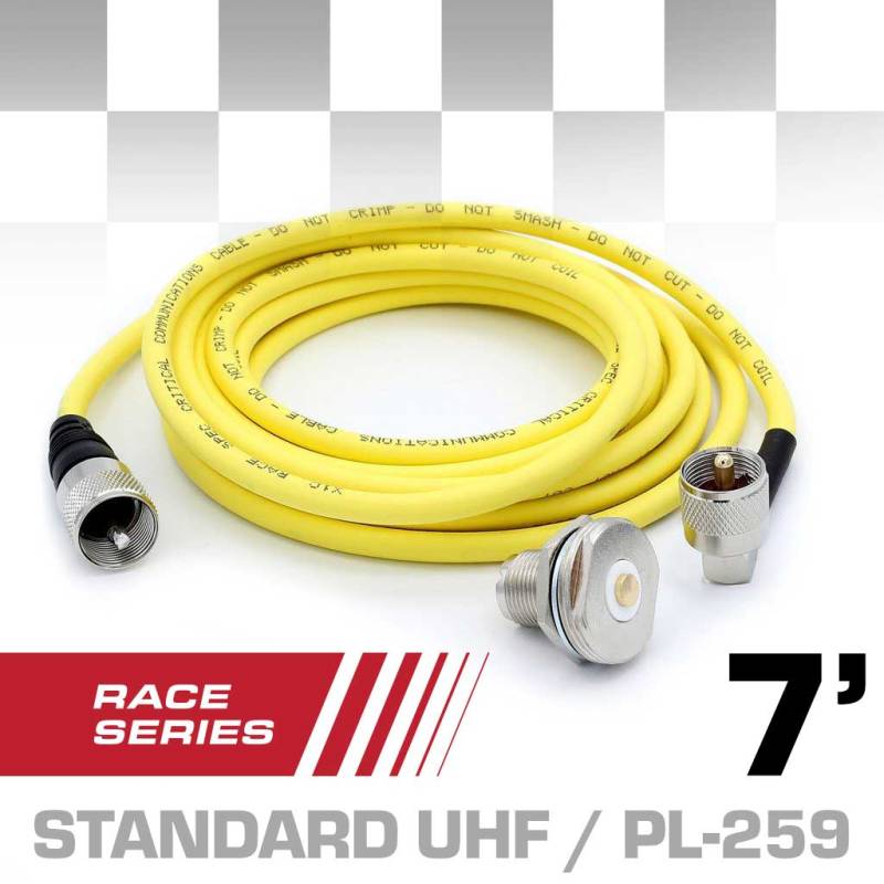 Rugged Radios RACE SERIES 7 Ft Antenna Coax Cable Kit