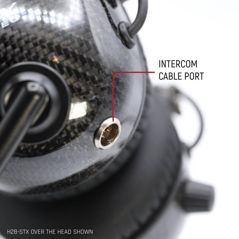 Rugged Radios AlphaBass Carbon Fiber Headset for STEREO and OFFROAD Intercoms - Over The Head
