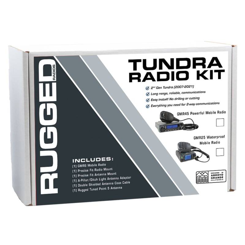 Rugged Radios Toyota Tundra Two-Way GMRS Mobile Radio Kit - 25 Watt GMR25