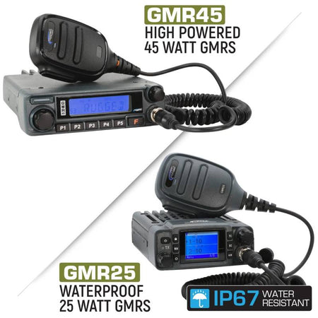 Rugged Radios Toyota Tundra Two-Way GMRS Mobile Radio Kit - 45 Watt GMR45