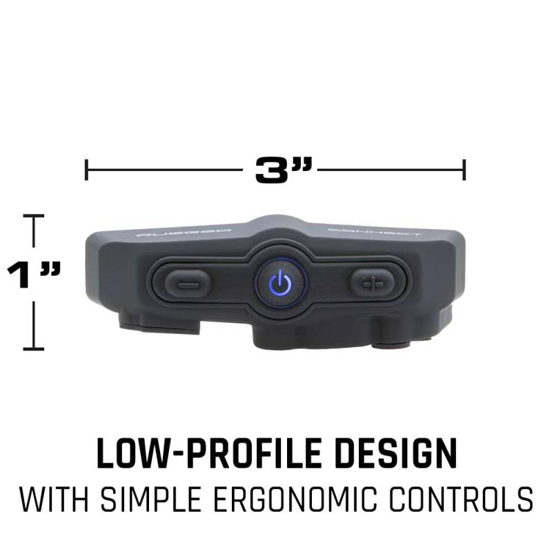 Rugged Radios Connect BT2 Bluetooth Headset for Motorcycle Helmet