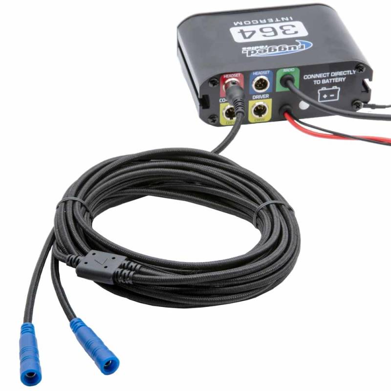 Rugged Radios SUPER SPORT Straight Cable to Intercom - 12 Ft