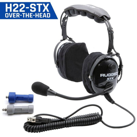 Rugged Radios ULTIMATE HEADSET for STEREO and OFFROAD Intercoms - Over The Head