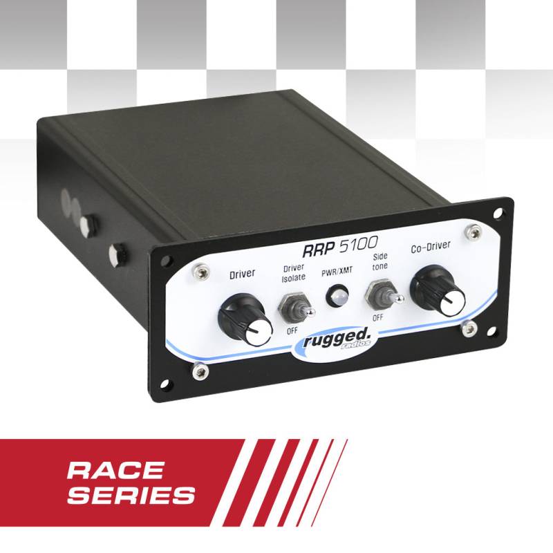 Rugged Radios RRP5100 PRO Race Series Panel Mount 2 Person Intercom without DSP Chips