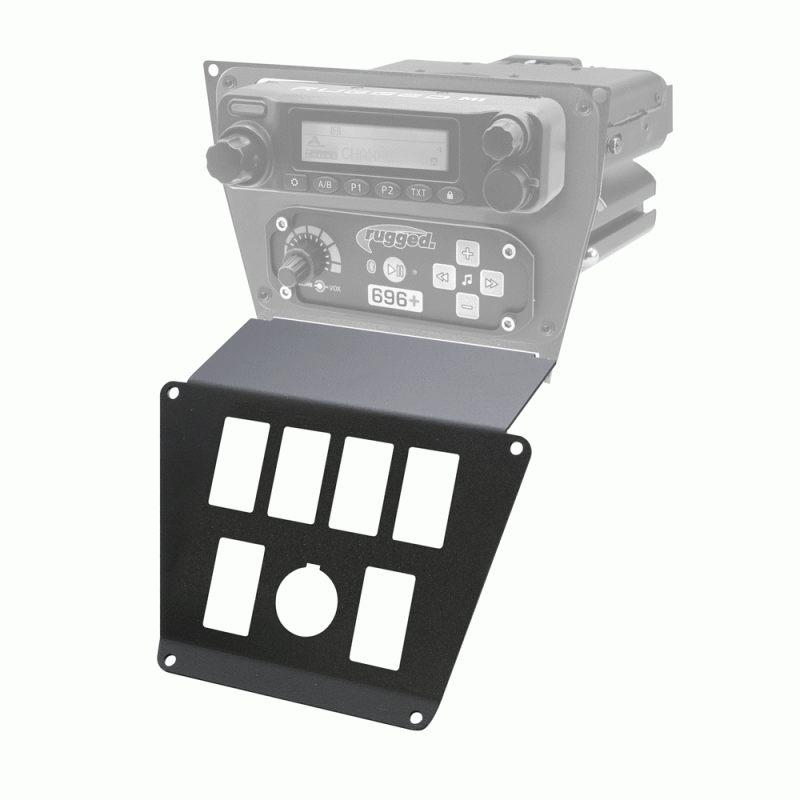 Rugged Radios Lower Accessory Panel - Scosche M8RIX - Polaris RZR PRO XP/RZR Turbo R/RZR PRO R Dash Mount Radio/Intercom
