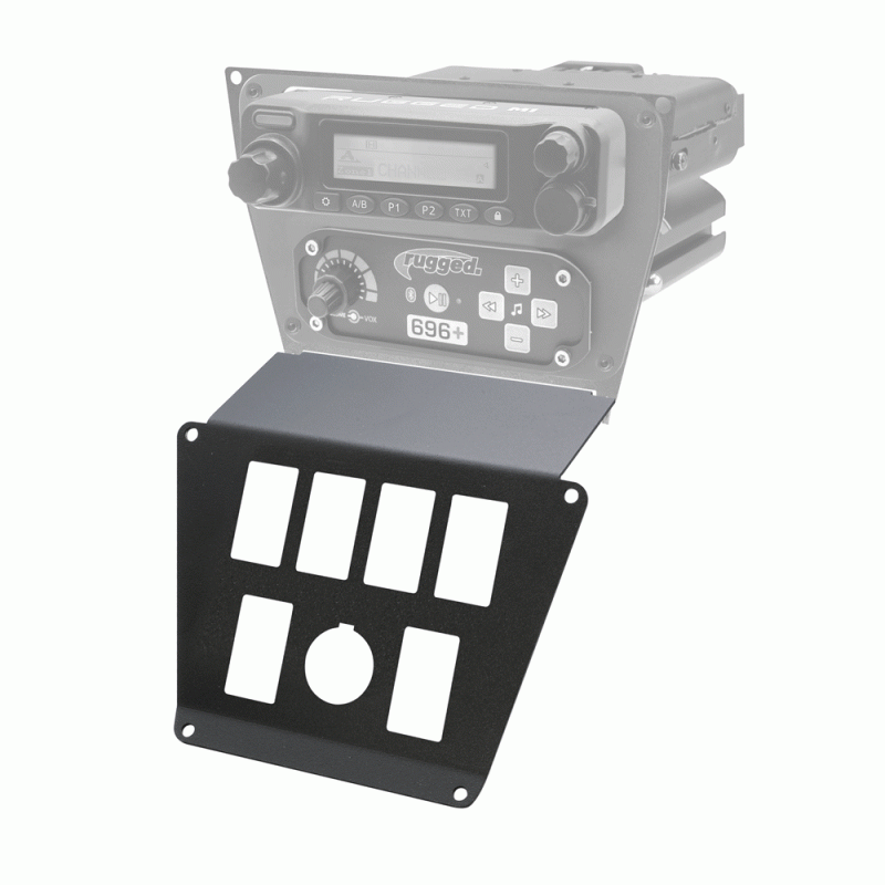 Rugged Radios Lower Accessory Panel - SPOD Switch Panel - Polaris RZR PRO XP/RZR Turbo R/RZR PRO R Dash Mount Radio/Intercom