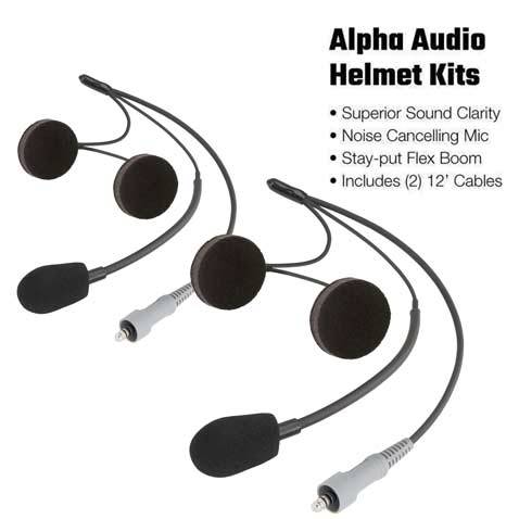 Rugged Radios Yamaha YXZ STX STEREO Complete UTV Communication Kit - Alpha Audio Helmet Kits