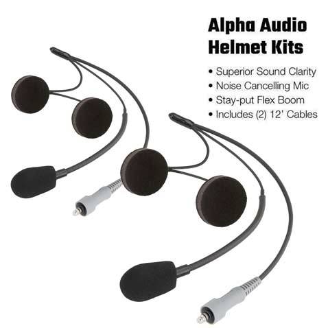 Rugged Radios Polaris General - Dash Mount - STX STEREO - Business Band - Alpha Audio Helmet Kits