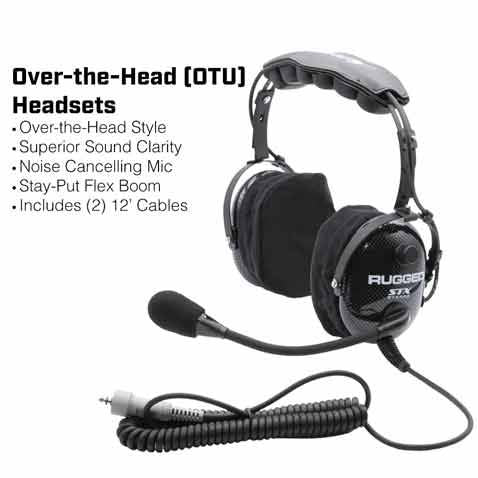 Rugged Radios Polaris General - Dash Mount - STX STEREO - Business Band - Alpha Audio Helmet Kits