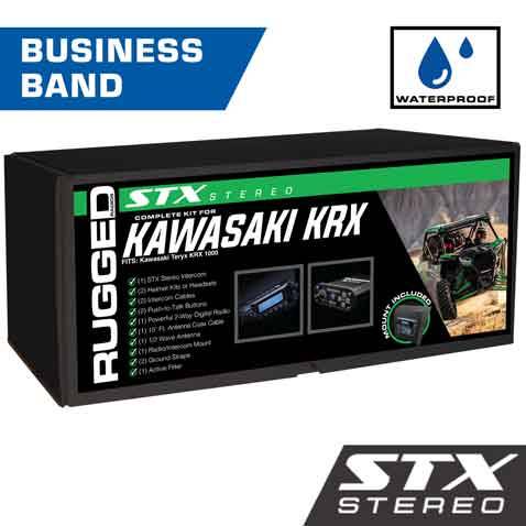 Rugged Radios Kawasaki Teryx KRX 1000 STX STEREO Complete UTV Communication Kit - Alpha Audio Helmet Kits