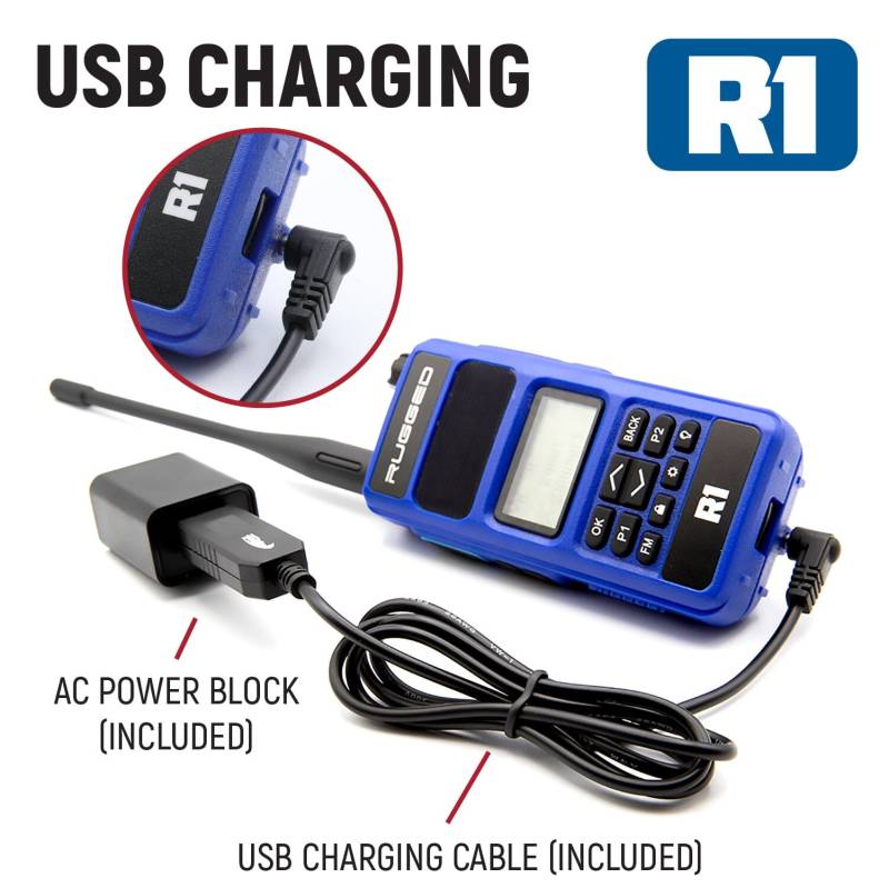 Rugged Radios Bundle - Rugged Radios R1 Business Band Handheld - Hand Mic