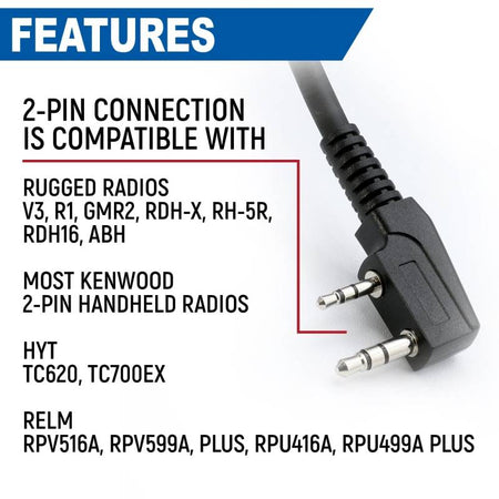 Rugged Radios Bundle - Rugged Radios R1 Business Band Handheld - Hand Mic