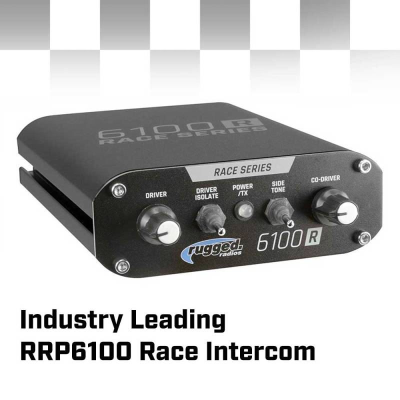 Rugged Radios Offroad Race Kit - Complete RACE SERIES Communication Kit - M1 RACE SERIES Radio and 6100 RACE SERIES Intercom - DSP Chips