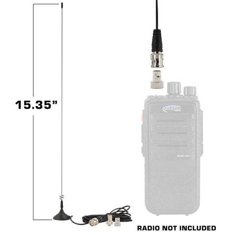 Rugged Radios Magnetic Mount Dual Band Antenna for Rugged Radios Handheld Radios R1, RDH-X, V3, RDH-16, RH-5R