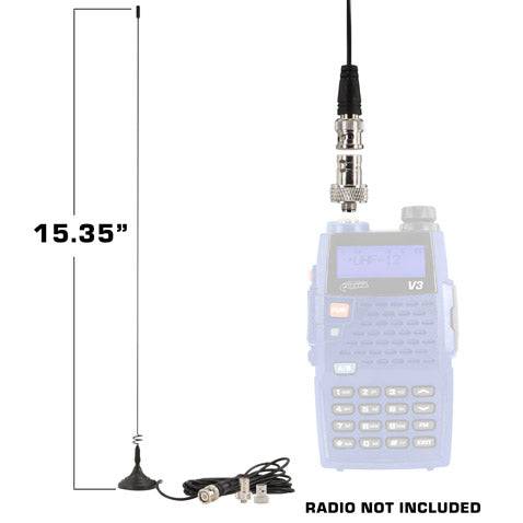 Rugged Radios Magnetic Mount Dual Band Antenna for Rugged Radios Handheld Radios R1, RDH-X, V3, RDH-16, RH-5R