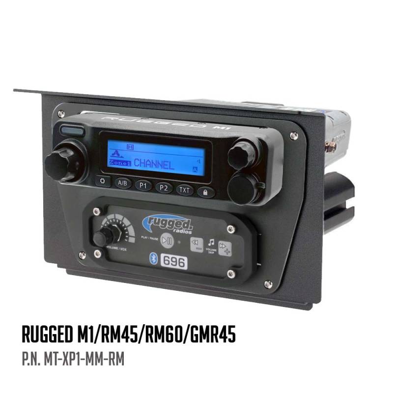 Rugged Radios Polaris XP1 Mount Kit for M1 / RM60 / GMR45 Radio and Rugged Radios Intercom - Rugged Radios GMR25