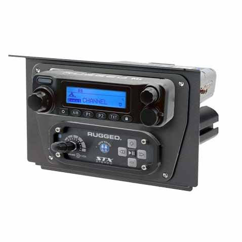 Rugged Radios Polaris RZR XP1 - Dash Mount - STX STEREO - Business Band - Alpha Audio STX Helmet Kits