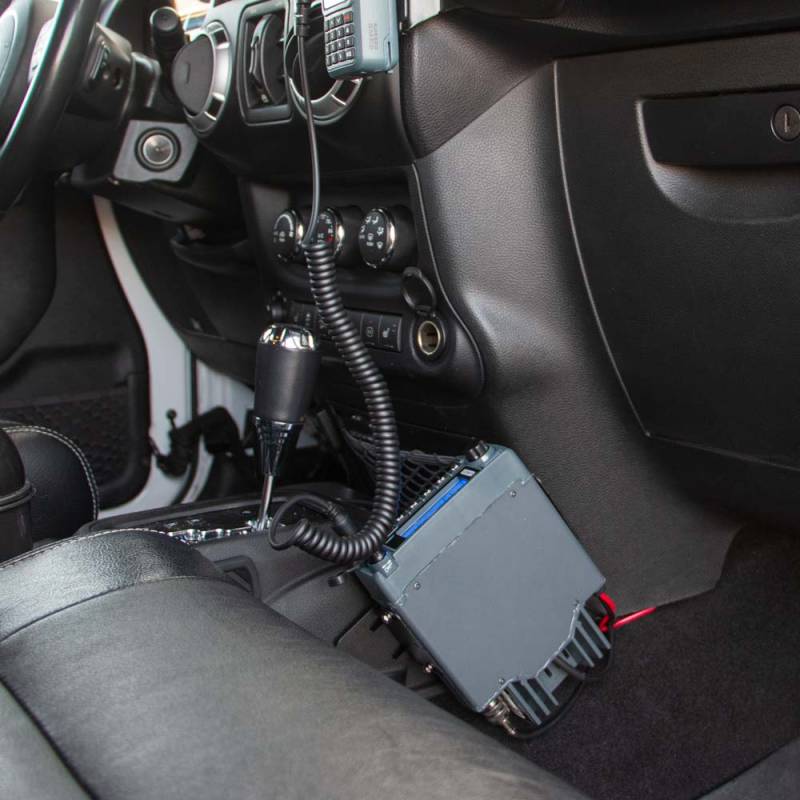 Rugged Radios Mobile Radio Mount for Jeep JK 2 Door and JKU 4 Door - Passenger Side Interior
