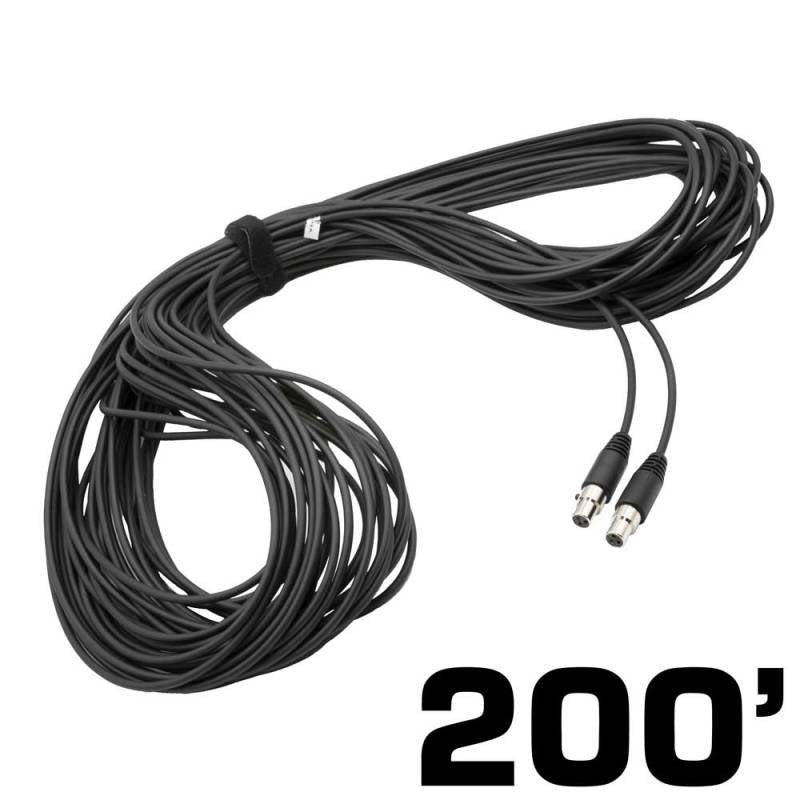 Rugged Radios 200 Ft 3-Pin to 3-Pin Straight Cord for H85 Linkable Headsets