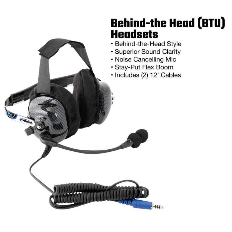 Rugged Radios SS-WM1 Single Seat Kit - Digital Radio - Behind-the-Head H42 Ultimate